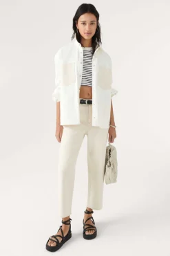 ba&sh Denim*Aime. Blanc Ecru
