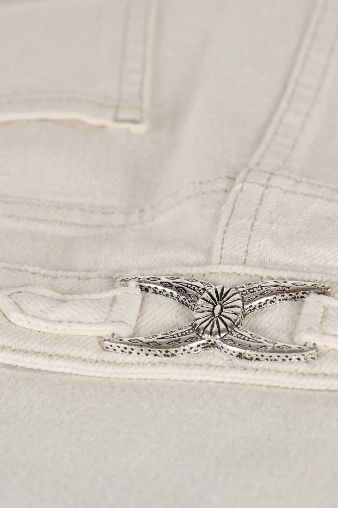 ba&sh Denim*Aime. Blanc Ecru