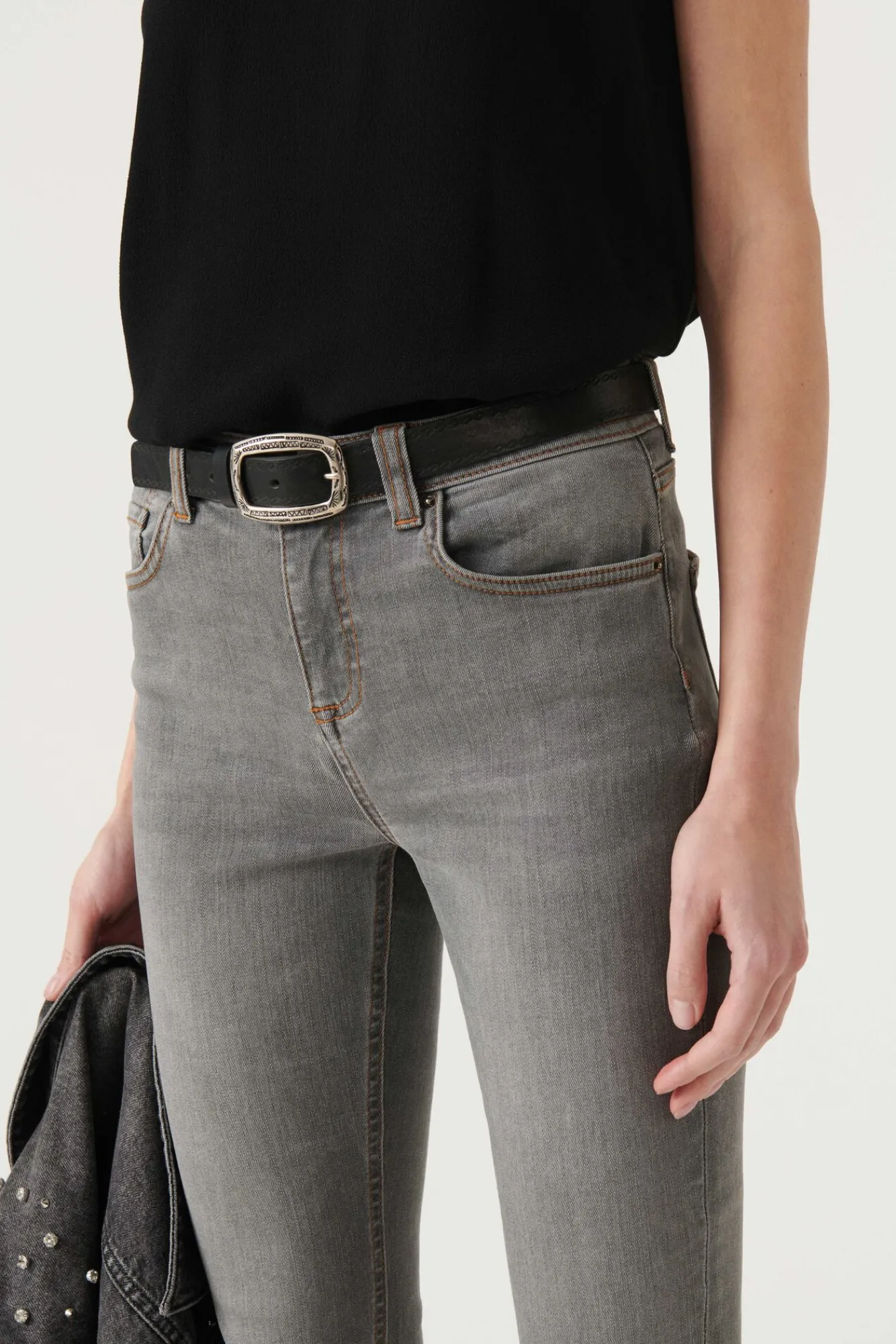ba&sh Denim*Aimie. Gris