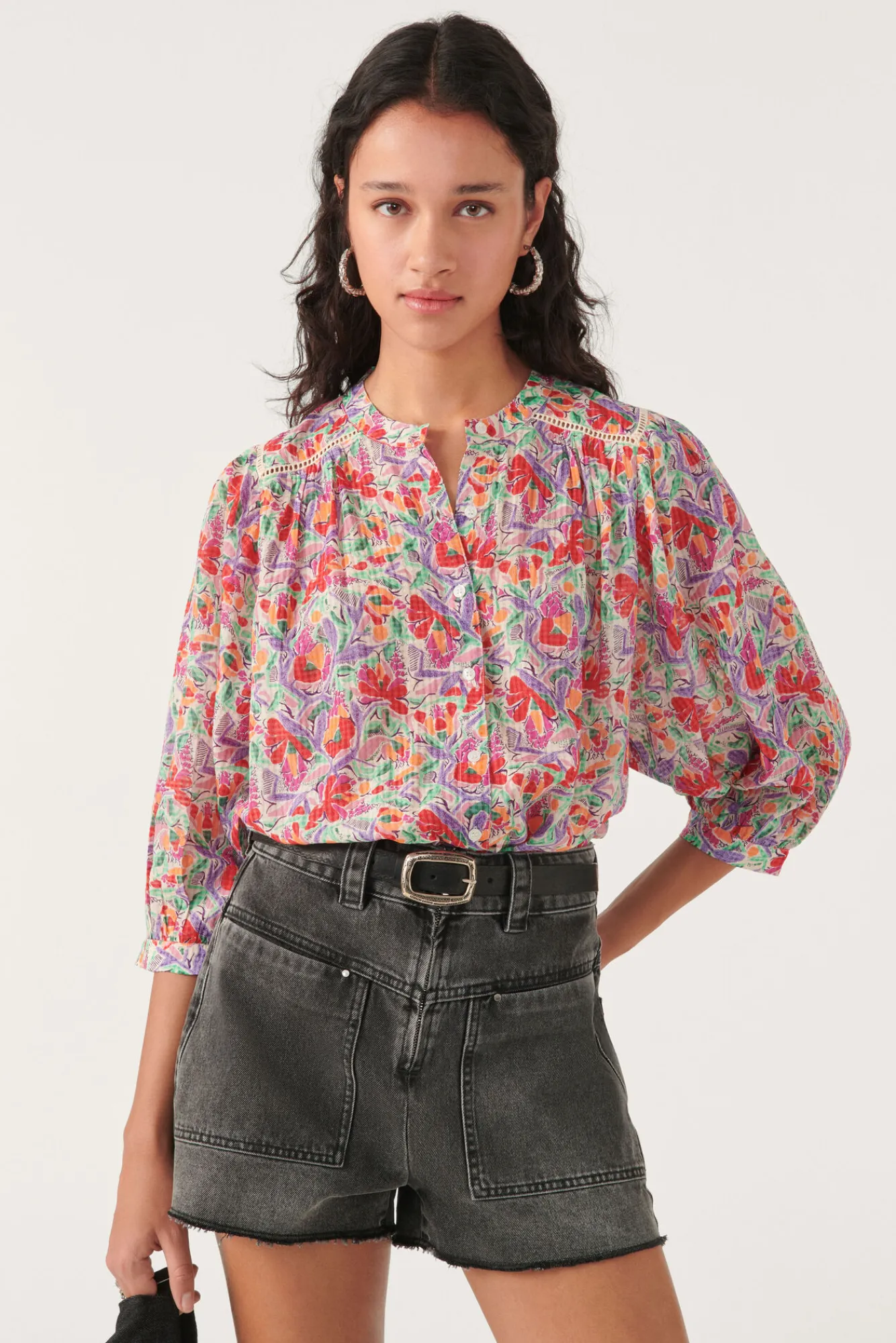 ba&sh Tops & Chemises*Amedee. Blanc Ecru