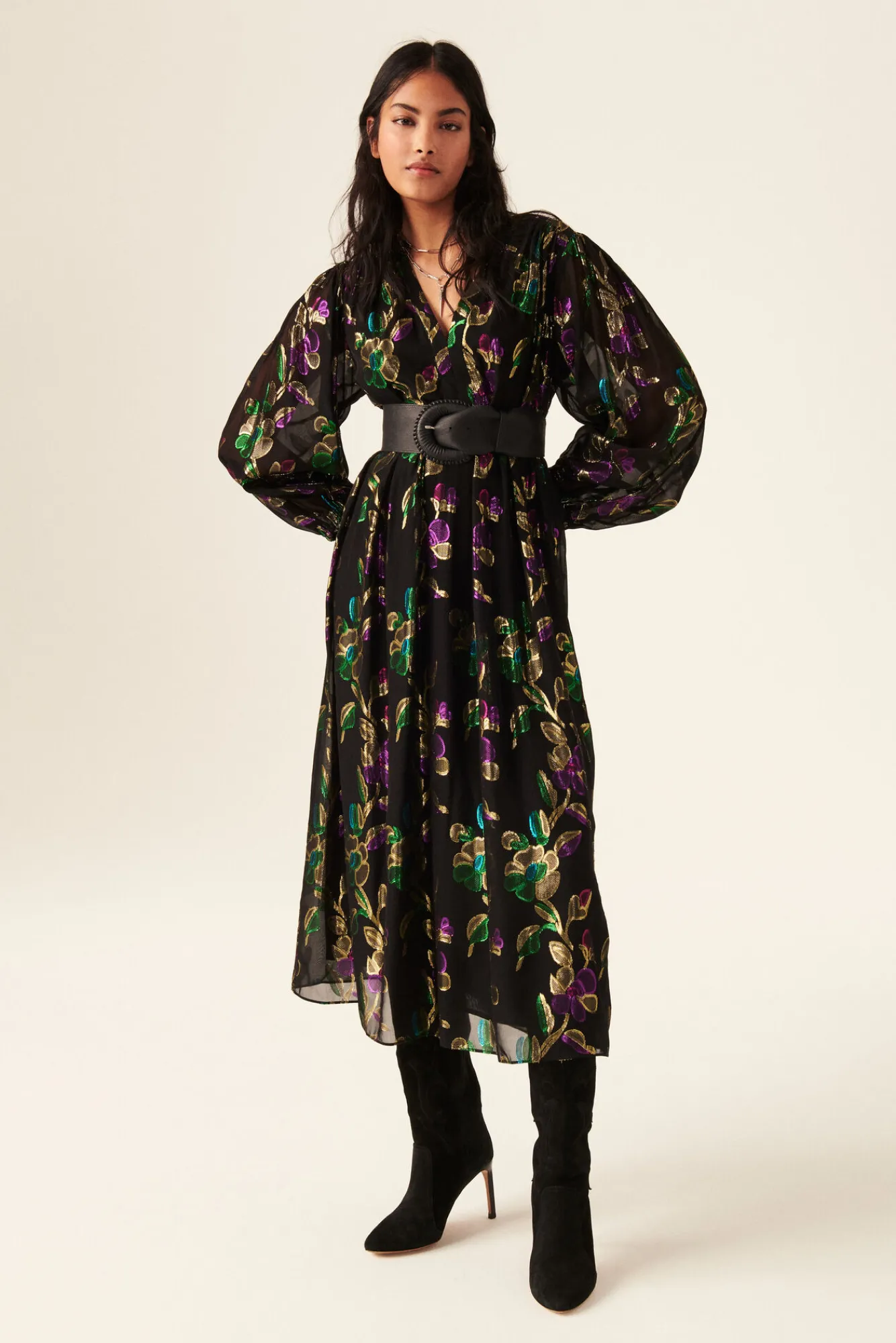 ba&sh Robes*Ashley. Noir