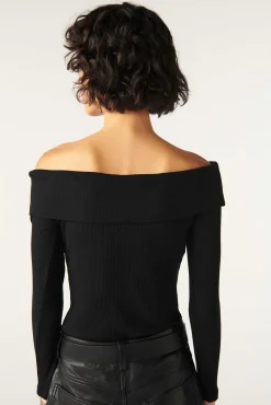 ba&sh Tops & Chemises*Bardot. Noir