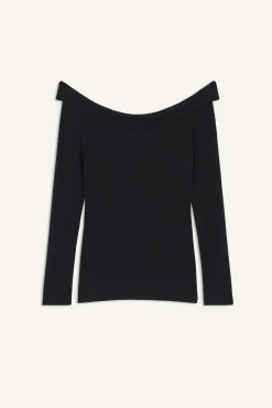 ba&sh Tops & Chemises*Bardot. Noir