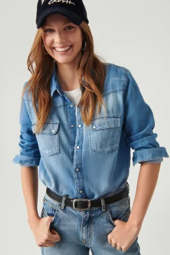 ba&sh Tops & Chemises*Bridget. Bleu
