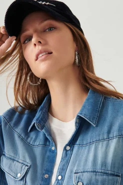 ba&sh Tops & Chemises*Bridget. Bleu