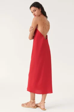 ba&sh Robes*Carline. Rouge