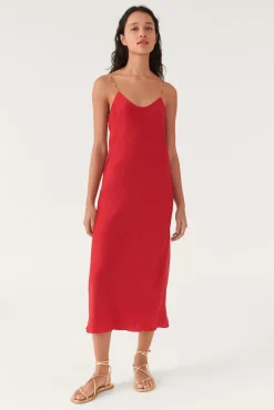 ba&sh Robes*Carline. Rouge