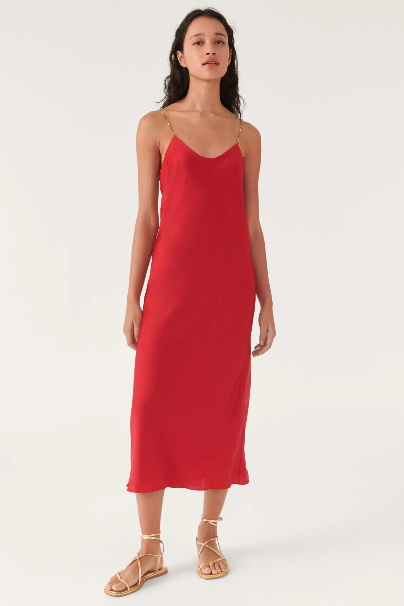 ba&sh Robes*Carline. Rouge