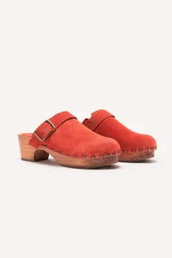 ba&sh Chaussures*Clog. Jaune-Orange