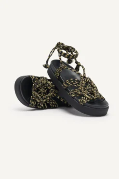 ba&sh Chaussures*Crecking. Noir