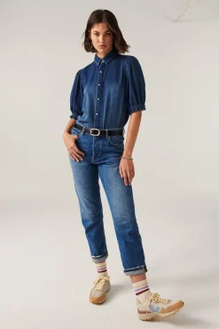 ba&sh Tops & Chemises*Danee. Denim