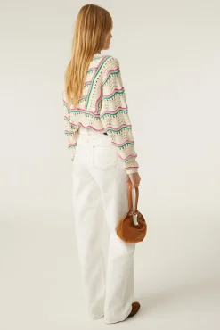 ba&sh Pantalons*Deugene. Blanc Ecru