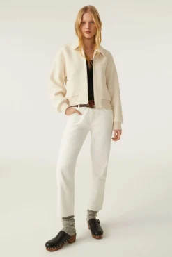 ba&sh Denim*Devon. Blanc Ecru
