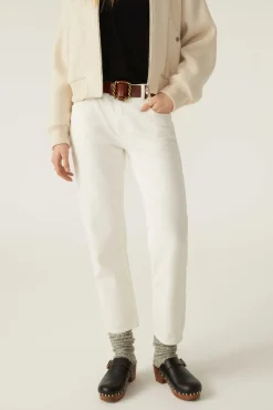 ba&sh Denim*Devon. Blanc Ecru
