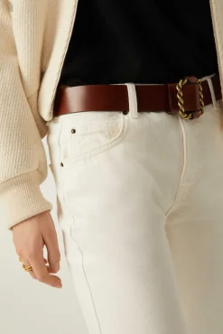 ba&sh Denim*Devon. Blanc Ecru