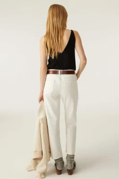 ba&sh Denim*Devon. Blanc Ecru