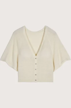 ba&sh Mailles*Domino. Blanc Ecru