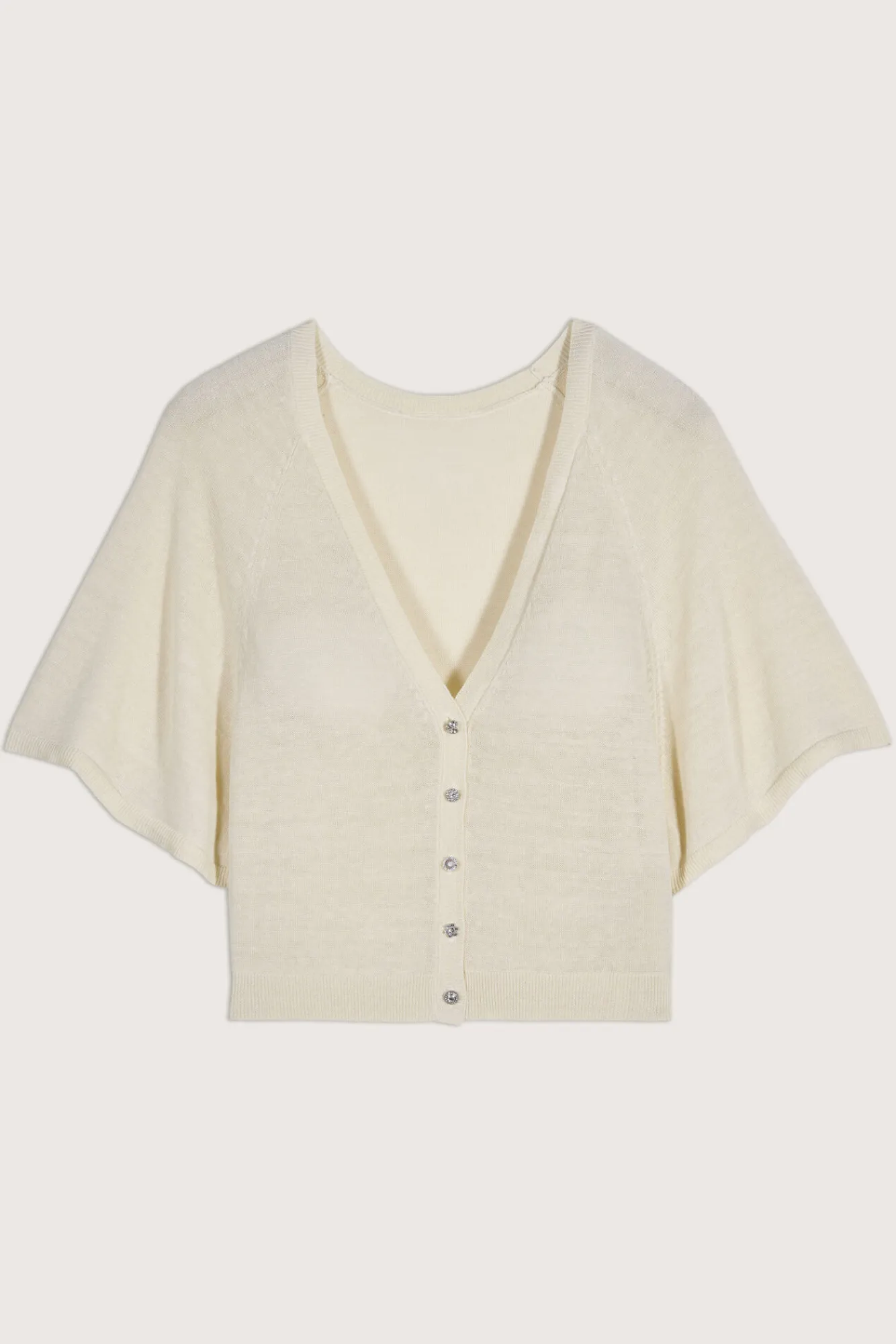 ba&sh Mailles*Domino. Blanc Ecru