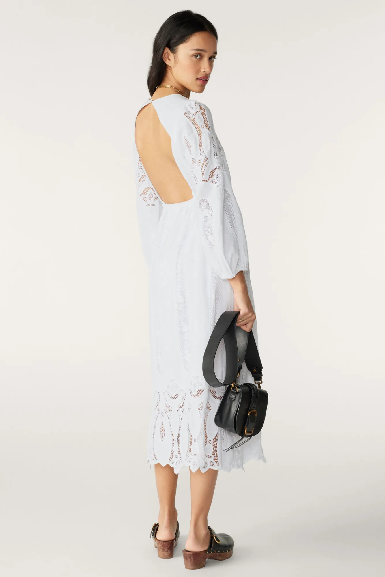 ba&sh Robes*Eloise. Blanc Ecru