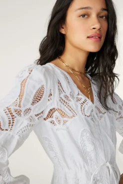 ba&sh Robes*Eloise. Blanc Ecru
