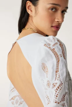 ba&sh Robes*Eloise. Blanc Ecru