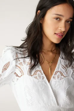 ba&sh Robes*Erin. Blanc Ecru