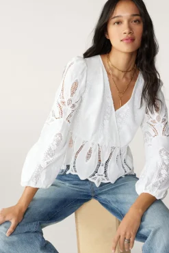 ba&sh Tops & Chemises*Etlin. Blanc Ecru