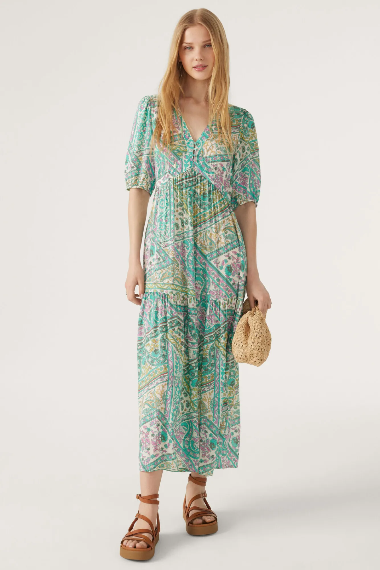 ba&sh Robes*Falba. Vert