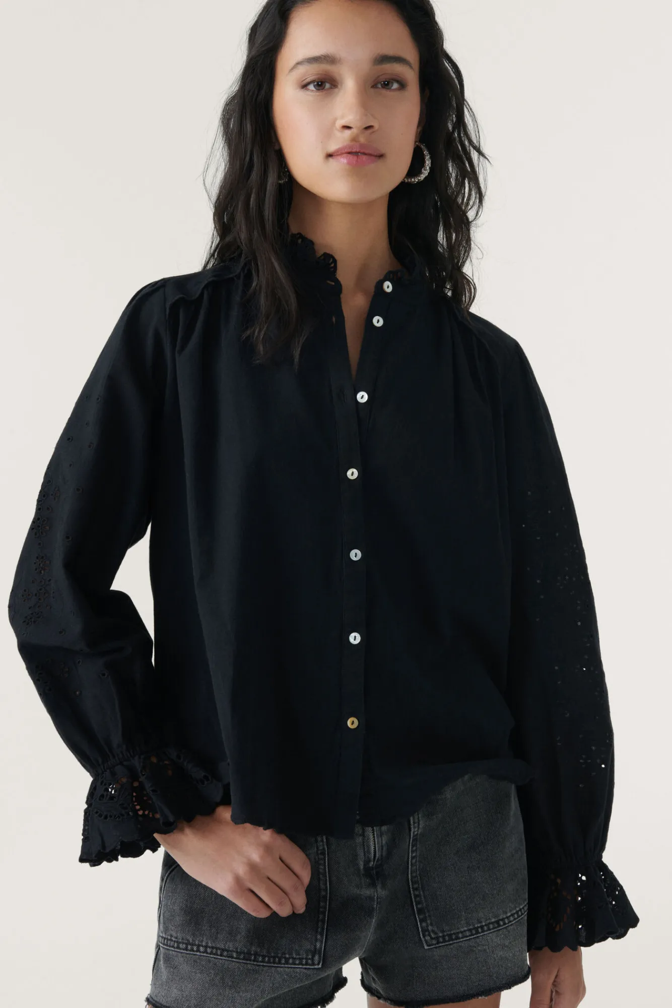ba&sh Tops & Chemises*Feely. Noir