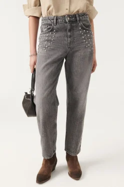 ba&sh Denim*Ideal. Gris