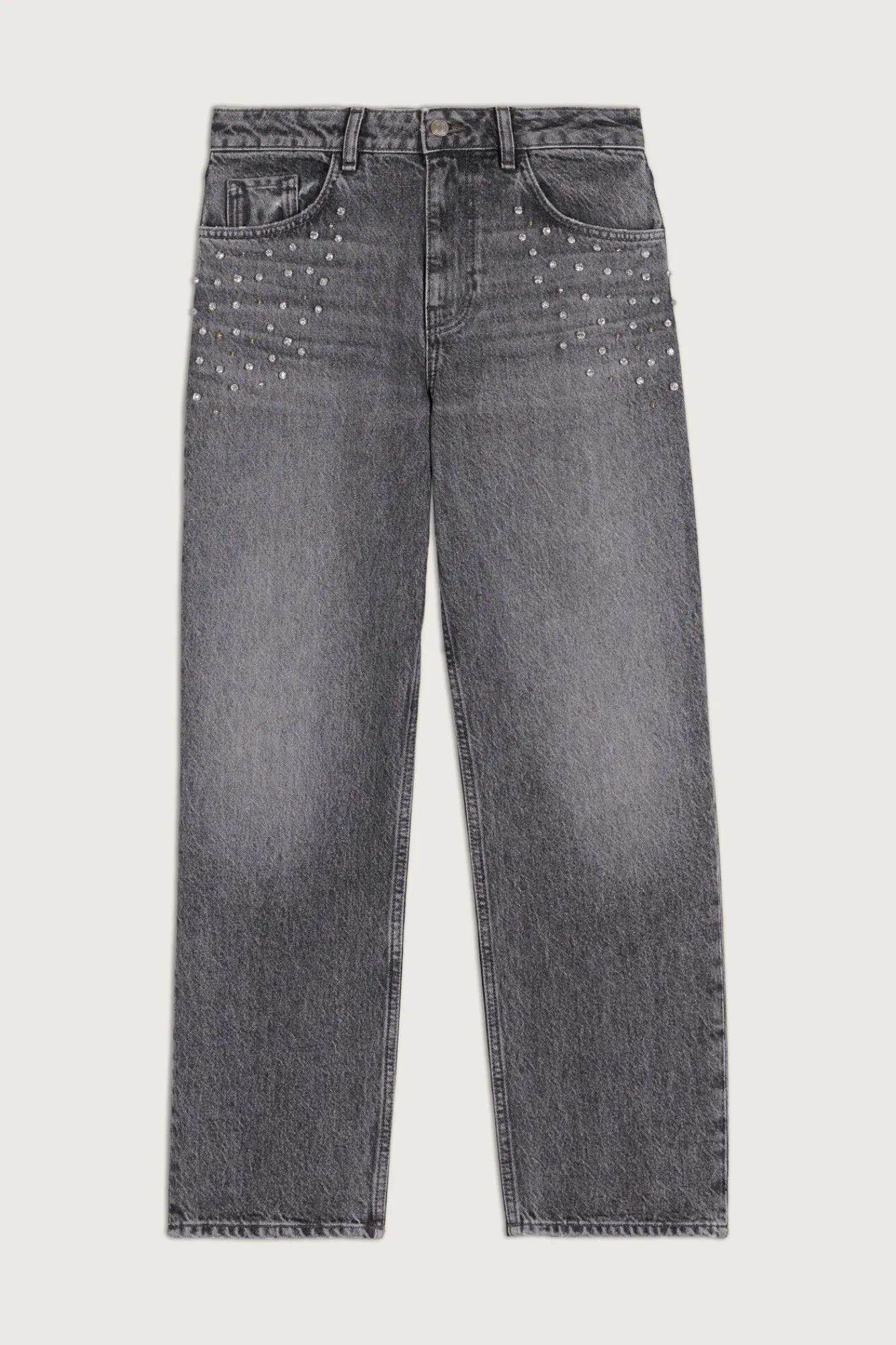 ba&sh Denim*Ideal. Gris