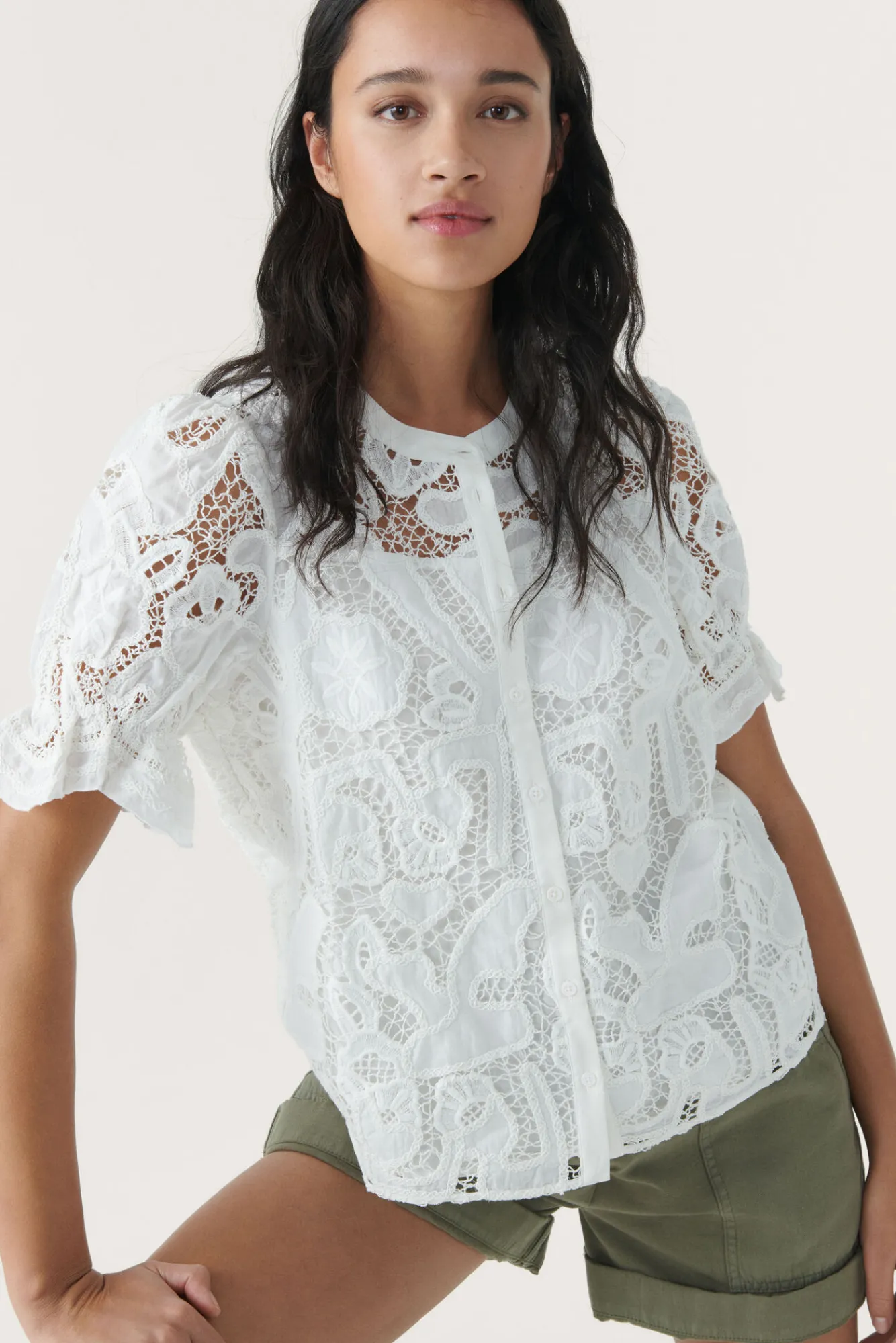 ba&sh Tops & Chemises*Irkin. Blanc
