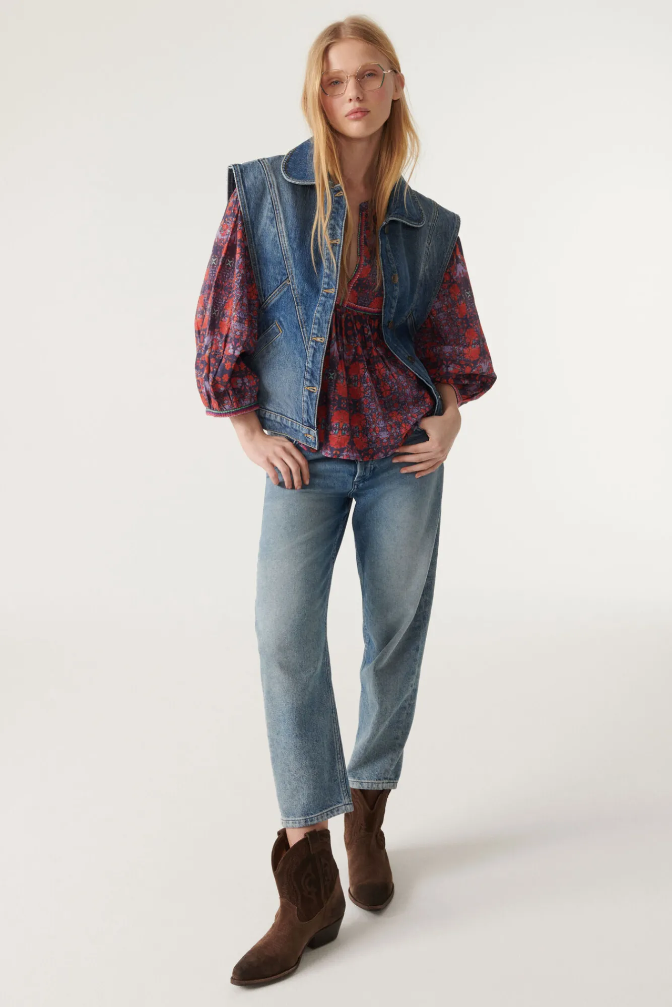 ba&sh Tops & Chemises*Jade. Bleu