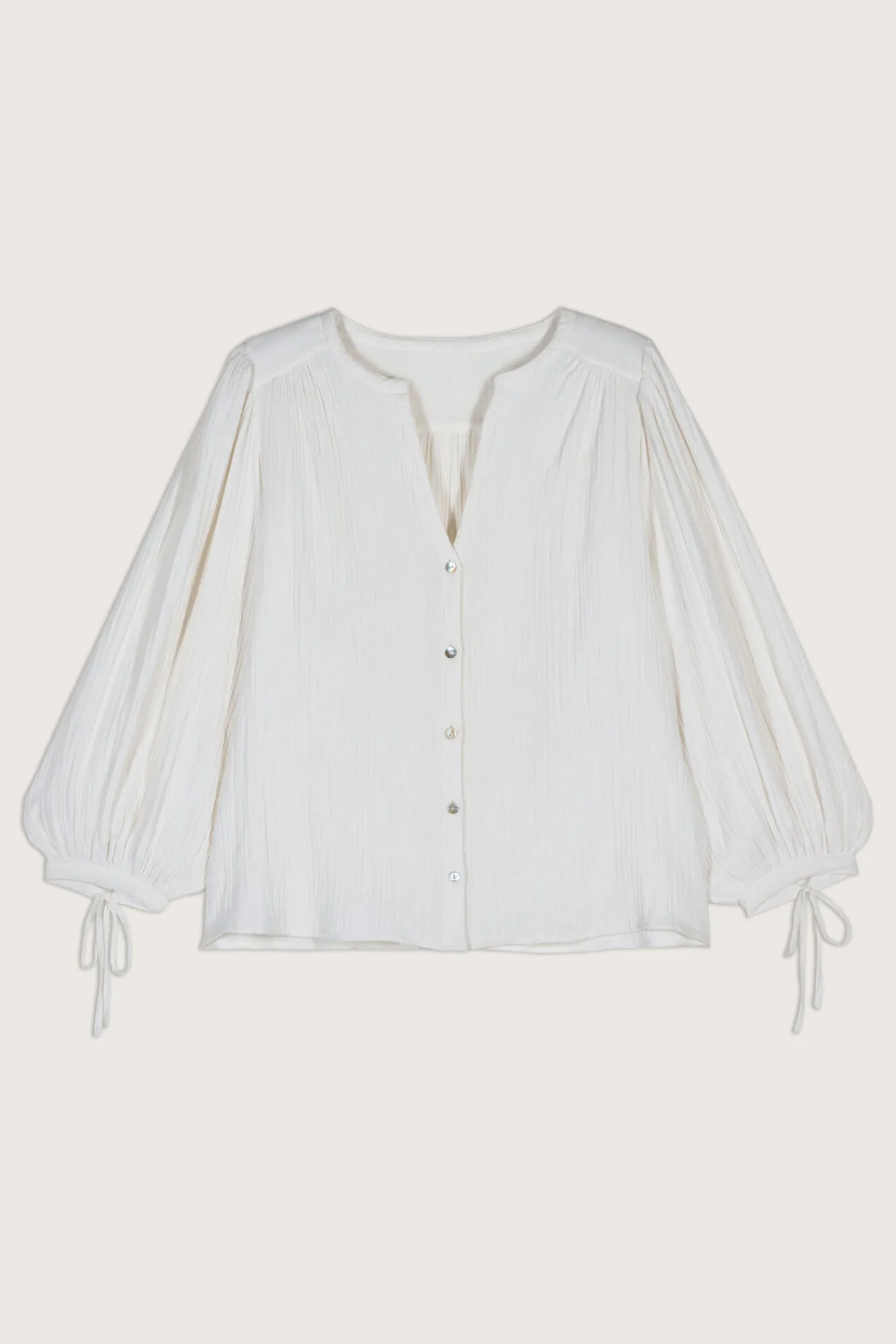 ba&sh Tops & Chemises*Kida. Blanc Ecru