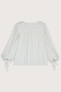 ba&sh Tops & Chemises*Kida. Blanc Ecru