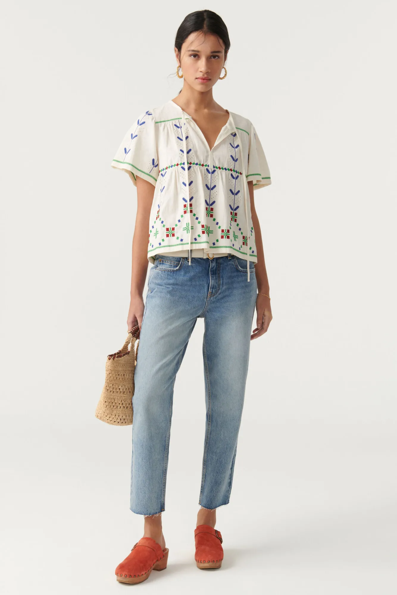 ba&sh Tops & Chemises*Kimber. Blanc Ecru