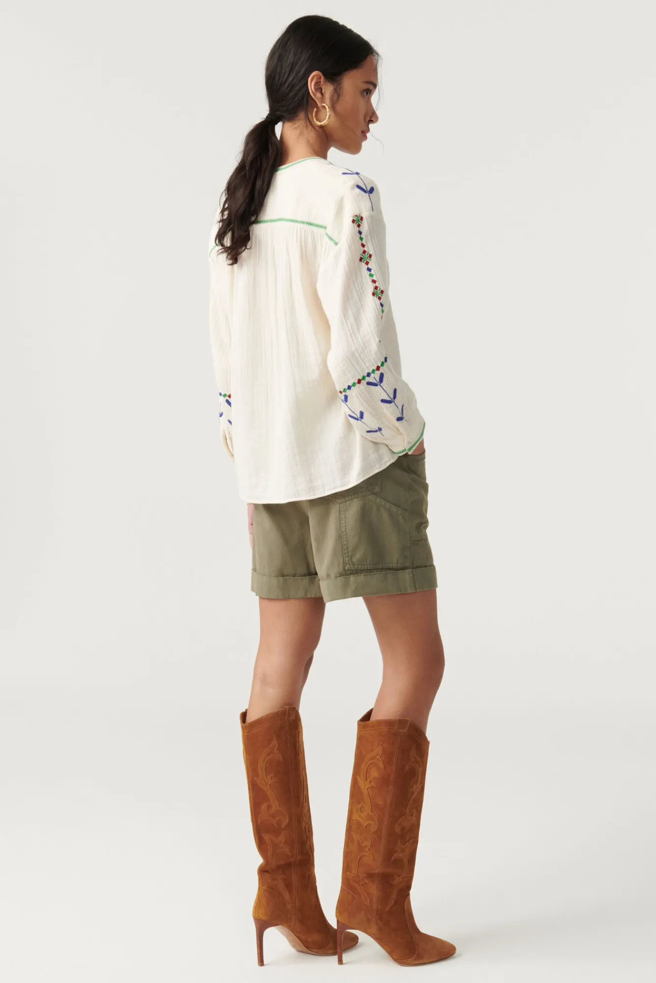 ba&sh Tops & Chemises*Kisko. Blanc Ecru