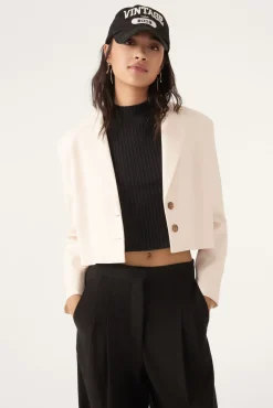 ba&sh Vestes & Manteaux*Kisty. Blanc Ecru