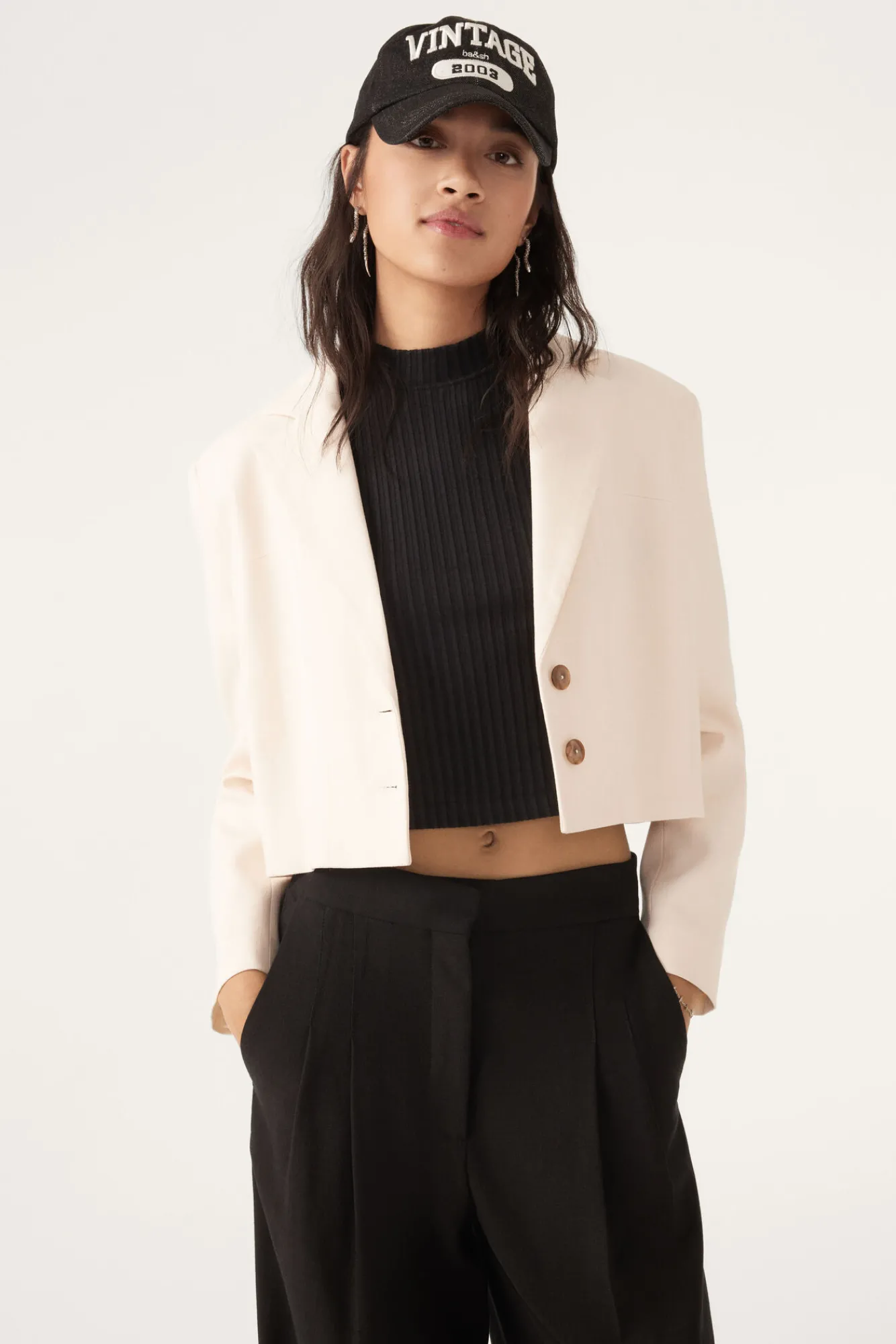 ba&sh Vestes & Manteaux*Kisty. Blanc Ecru