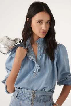 ba&sh Tops & Chemises*Lilac. Bleu