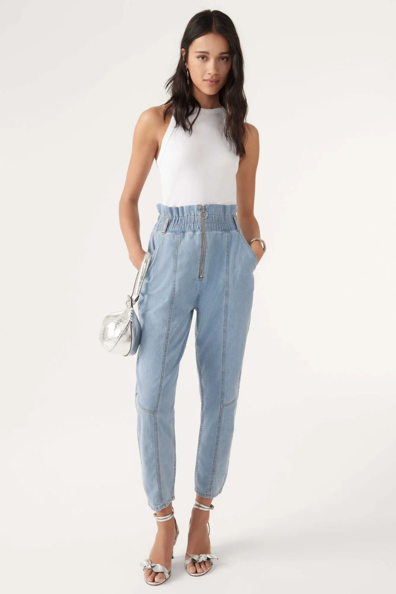 ba&sh Denim*Lony. Bleu