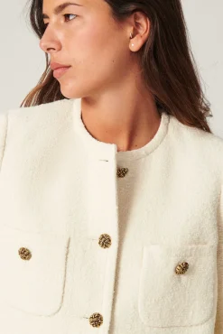 ba&sh Vestes & Manteaux*Meredith. Blanc Ecru