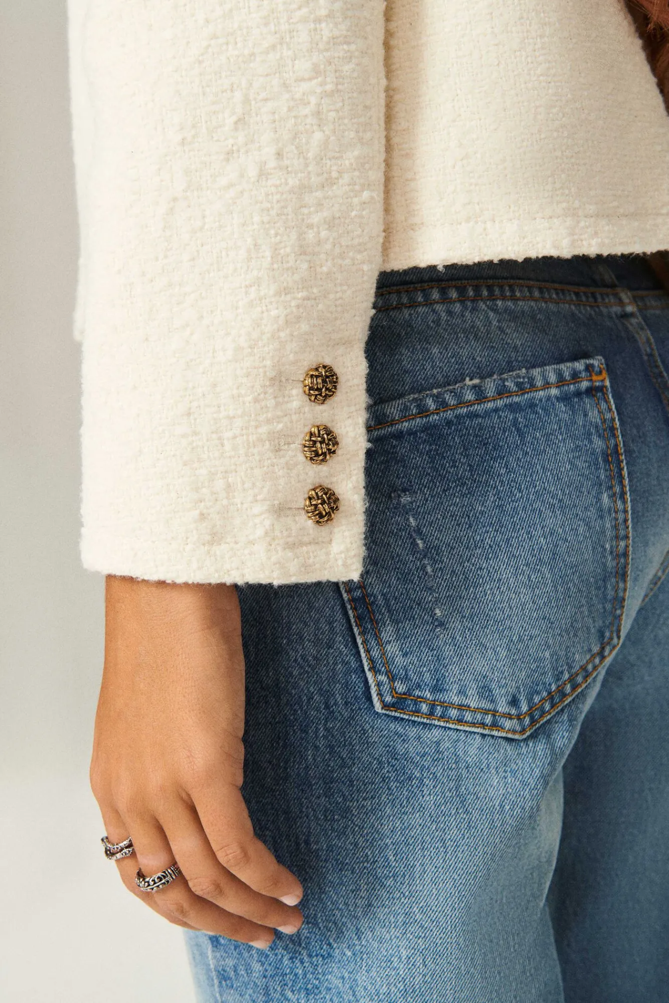 ba&sh Vestes & Manteaux*Meredith. Blanc Ecru