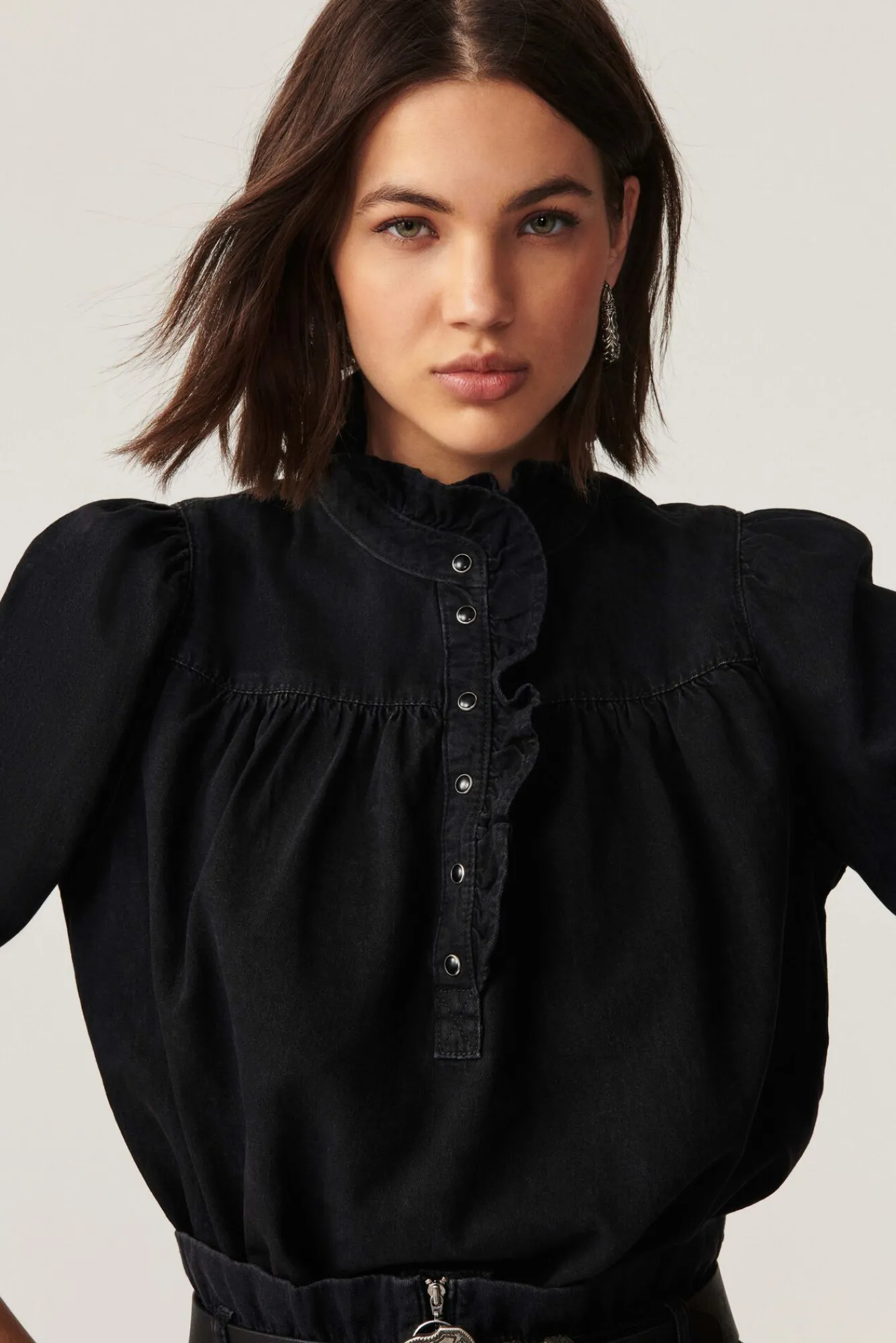 ba&sh Tops & Chemises*Milac. Noir