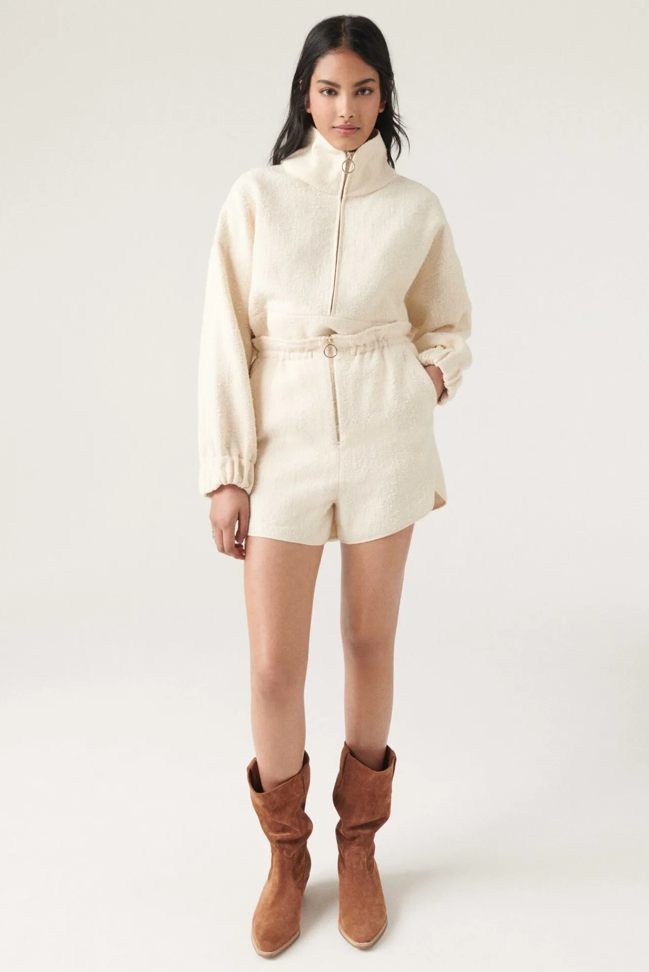 ba&sh Jupes & Shorts*Monaco. Blanc Ecru
