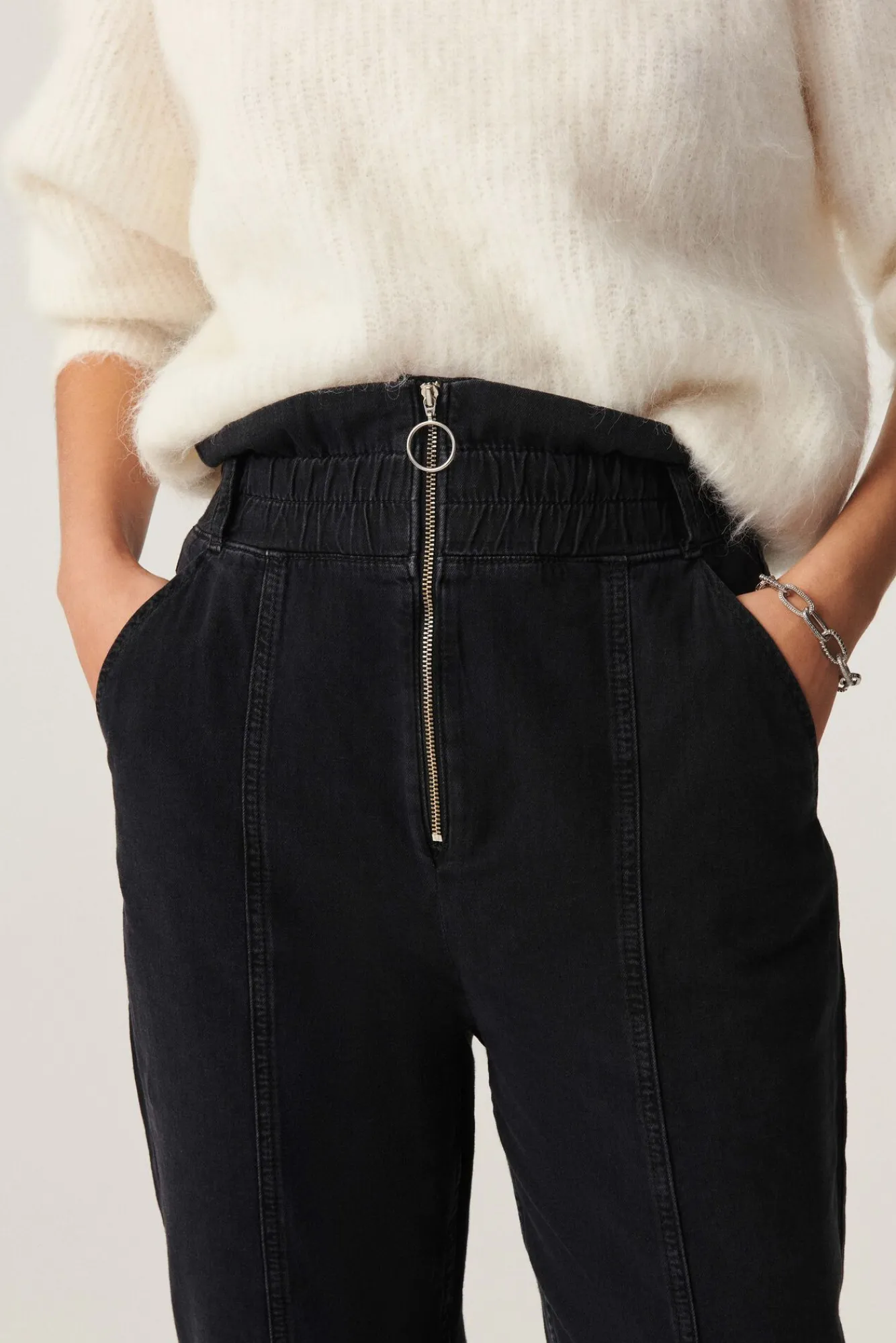 ba&sh Denim*Mony. Noir