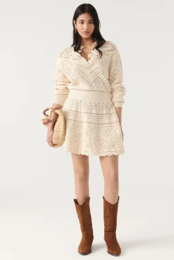 ba&sh Robes*Pearle. Blanc Ecru