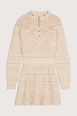 ba&sh Robes*Pearle. Blanc Ecru