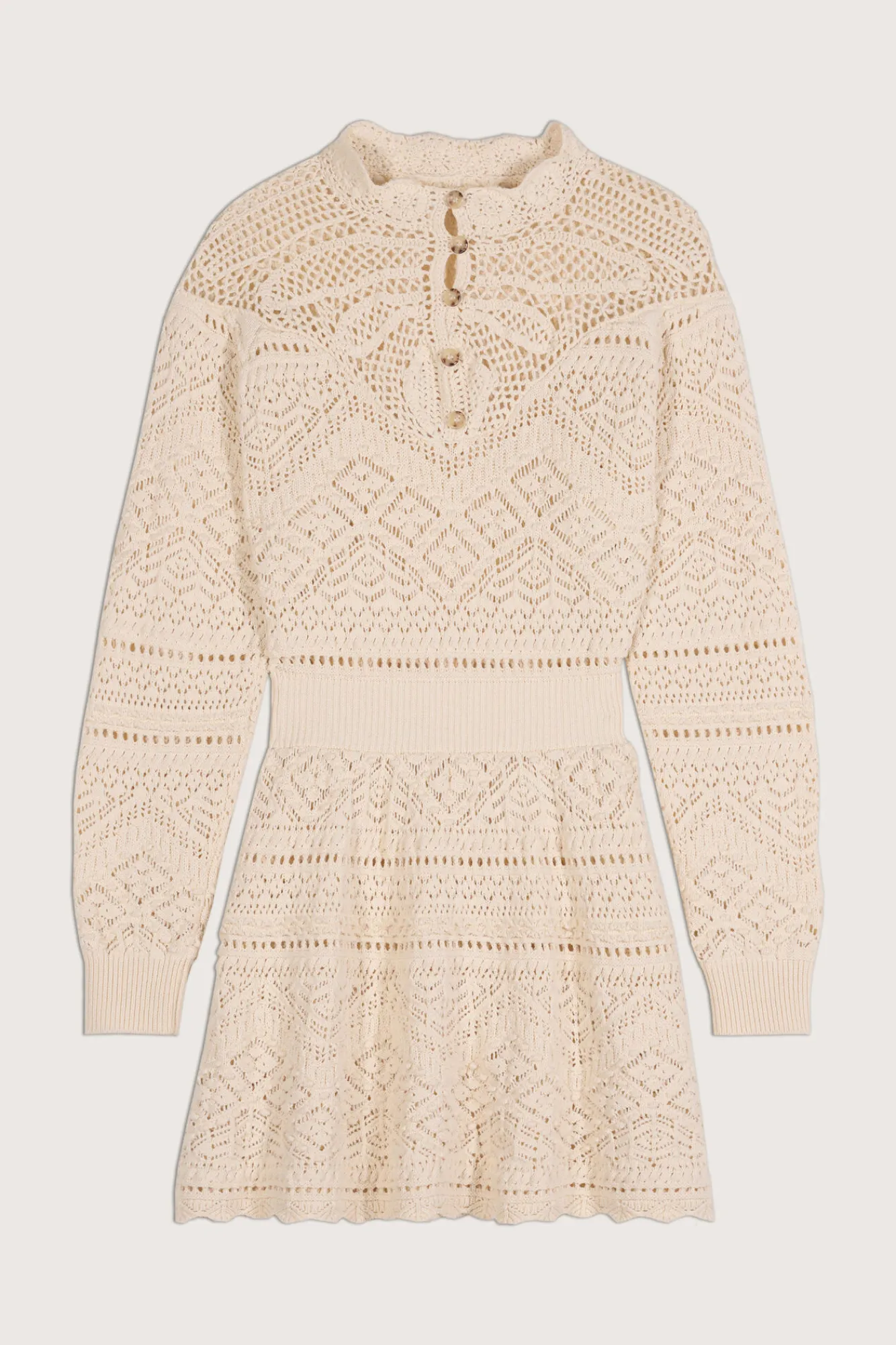 ba&sh Robes*Pearle. Blanc Ecru