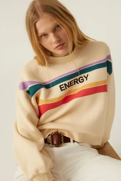 ba&sh Sweatshirts*Roger. Blanc Ecru